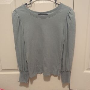 Pomander Place Sage Long Sleeve Blouse